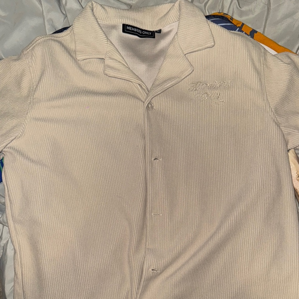 Members Only White Men's Shirt